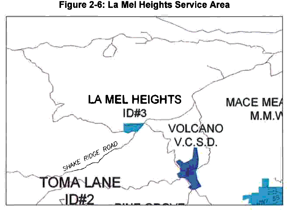 La Mel Service Area Map